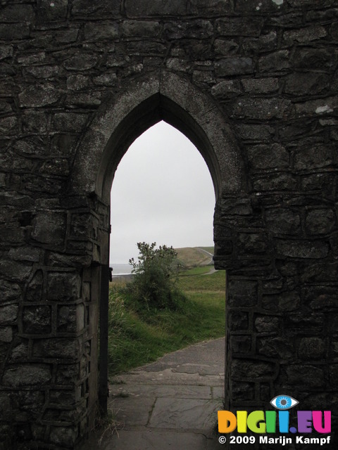 SX08066 Lookout towards Dunraven bay from gate of Dunraven walled garden